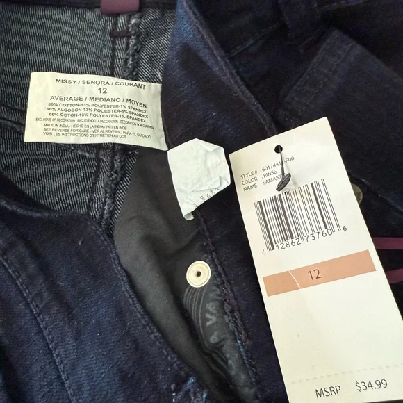 Gloria Vanderbilt Amanda classic fit tapered Jeans - Picture 3 of 4